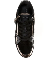 Kurt Geiger London Men's Regan Metallic Leather Lace-Up Sneakers