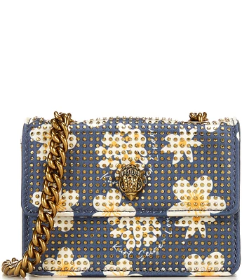 Kurt Geiger London Micro Kensington Floral Rhinestoned Crossbody Bag