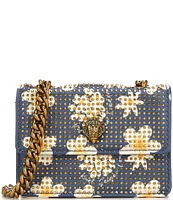 Kurt Geiger London Micro Kensington Floral Rhinestoned Crossbody Bag
