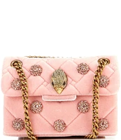 Kurt Geiger London Mini Kensington Velvet Jewel Crossbody Bag