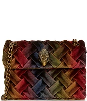 Kurt Geiger London Mini Kensington Velvet Woven Crossbody Bag