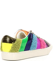 Kurt Geiger London Mixed Media Lane Stripe Sneakers