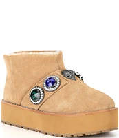 Kurt Geiger London Octavia Teddy Suede Booties