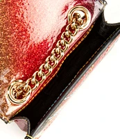 Kurt Geiger London Ombre Glitter Rainbow Micro Kensington Crossbody Bag