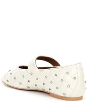 Kurt Geiger London Orbit Quilted Studded Leather Mary Jane Ballet Flats