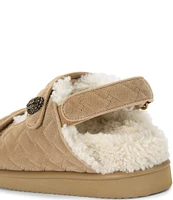 Kurt Geiger London Orson Teddy Quilted Shearling Sandals