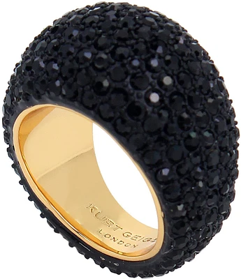 Kurt Geiger London Pav Dome Crystal Cocktail Ring