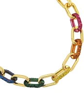 Kurt Geiger London Pave Link Collar Necklace