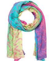 Kurt Geiger London Rainbow Bird Oblong Scarf