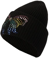 Kurt Geiger London Rainbow Crystal Bow Beanie