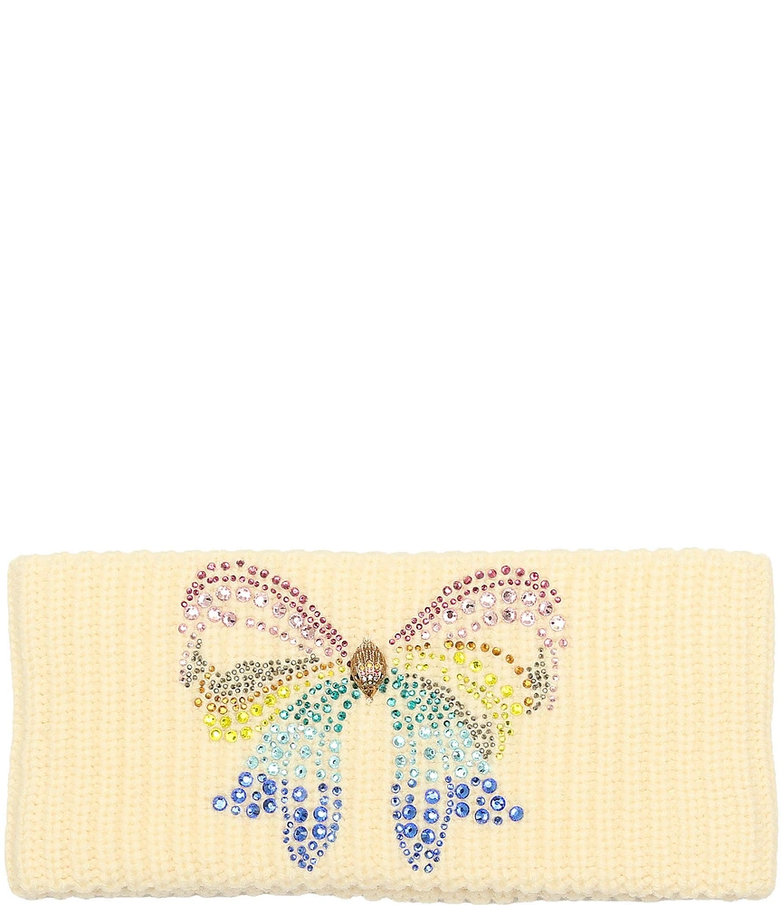 Kurt Geiger London Rainbow Crystal Bow Headband