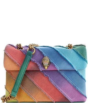 Kurt Geiger London Rainbow Denim Kensington Crossbody Bag