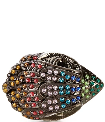 Kurt Geiger London Rainbow Eagle Head Sequin Evening Clutch