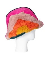 Kurt Geiger London Rainbow Faux Fur Bucket Hat