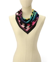 Kurt Geiger London Rainbow Weave Bandana Scarf