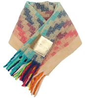 Kurt Geiger London Rainbow Weave Yarn Dye Oblong Scarf