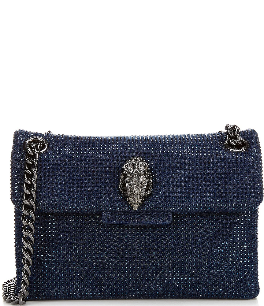 Kurt Geiger London Rhinestone Fabric Mini Kensington Crossbody Bag