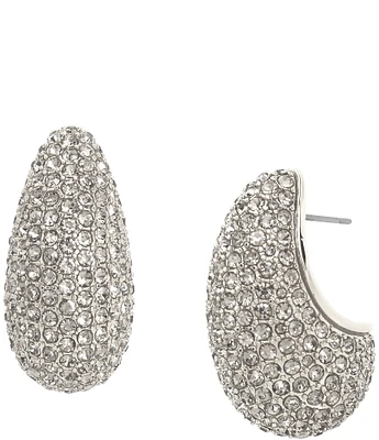 Kurt Geiger London Rhinestone Pav Dome Drop Earrings