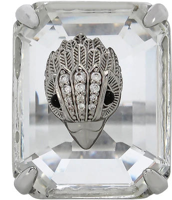 Kurt Geiger London Signature Eagle Crystal Cocktail Ring