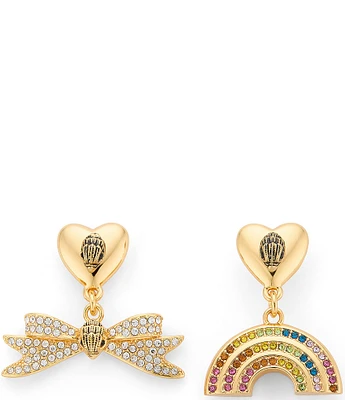 Kurt Geiger London Signature Eagle Rainbow Mismatched Earrings