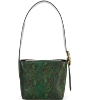 Kurt Geiger London Small Chelsea Snake Print Bucket Bag