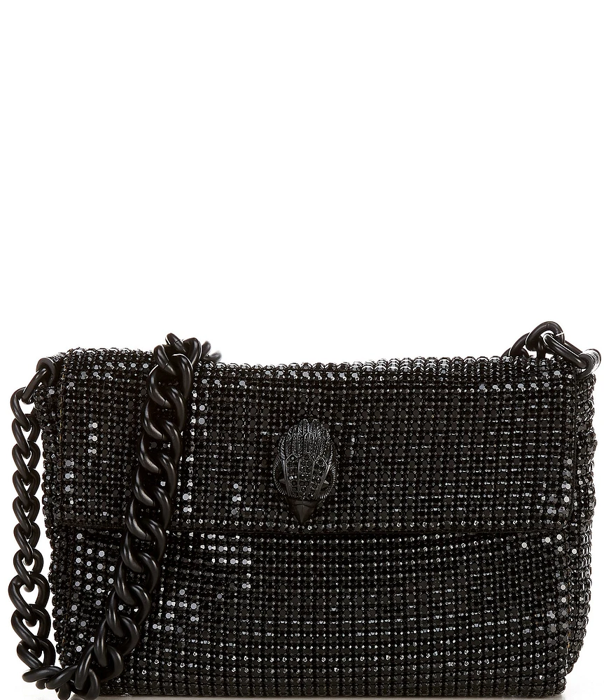 Kurt Geiger London Small Black Party Rhinestone Shoulder Bag