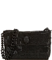 Kurt Geiger London Small Black Party Rhinestone Shoulder Bag