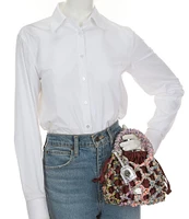 Kurt Geiger London Small Macrame Crystal Clutch