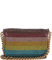 Kurt Geiger London Small Party Rainbow Rhinestone Shoulder Bag