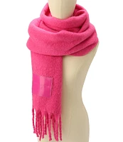 Kurt Geiger London Solid Yarn Dye Woven Oblong Scarf