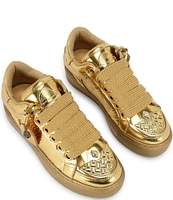 Kurt Geiger London Southbank Tag Liquid Metal Drench Sneakers