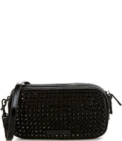 Kurt Geiger London Kensington Three Zip Rhinestone Tonal Camera Crossbody Bag