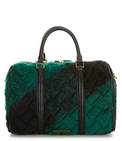 Kurt Geiger London Tweed Kensington Boston Satchel Bag