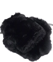 Kurt Geiger London Women's Faux Fur Chain Fingerless Mittens