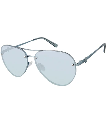 Kurt Geiger London Women's KGL1002 Shoreditch 60mm Aviator Sunglasses