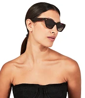 Kurt Geiger London Women's KGL1006 Shoreditch Small 51mm Havana Cat Eye Sunglasses