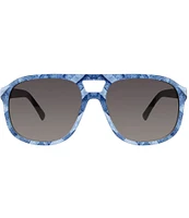 Kurt Geiger London Women's KGL1020 58mm Denim Print Square Sunglasses