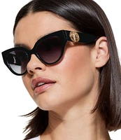 Kurt Geiger London Women's KGL1024 54mm Round Sunglasses