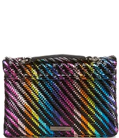 Kurt Geiger London Woven Rainbow Pattern Kensington Crossbody Bag