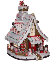 Kurt S. Adler 12-Inch Lighted Christmas Gingerbread House Tabletop Decoration