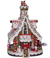 Kurt S. Adler 12-Inch Lighted Christmas Gingerbread House Tabletop Decoration