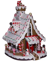 Kurt S. Adler 12-Inch Lighted Christmas Gingerbread House Tabletop Decoration