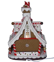 Kurt S. Adler 12-Inch Lighted Christmas Gingerbread House Tabletop Decoration