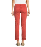 KUT from the Kloth Amy Denim Double Button Ankle Straight Leg Roll Up Cuff Jeans