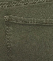 KUT from the Kloth Amy Denim Double Button Ankle Straight Leg Roll Up Cuff Jeans