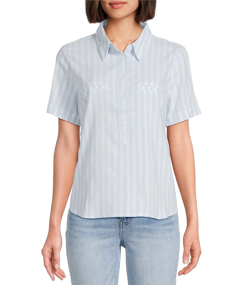 KUT from the Kloth Araceli Tencel Stripe Shirt