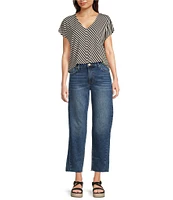 KUT from the Kloth Ashley High Rise Barrel Denim Jeans