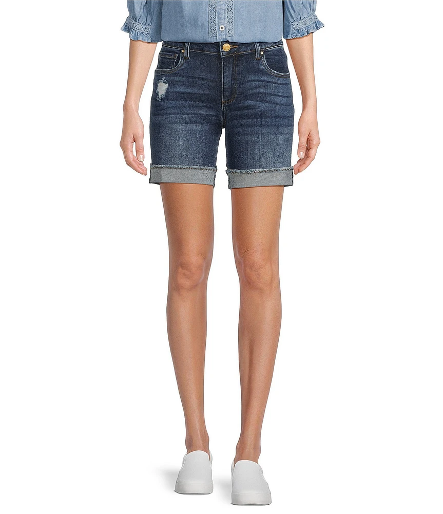KUT from the Kloth Catherine Boyfriend Mid Rise Shorts