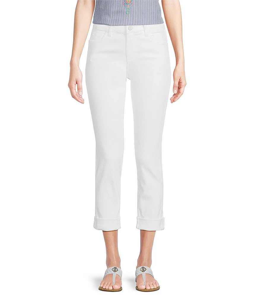 KUT from the Kloth Catherine Roll-Tab Hem High Rise Boyfriend Jeans