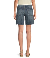 KUT from the Kloth Hailey Stretch Denim High Rise Bermuda Shorts